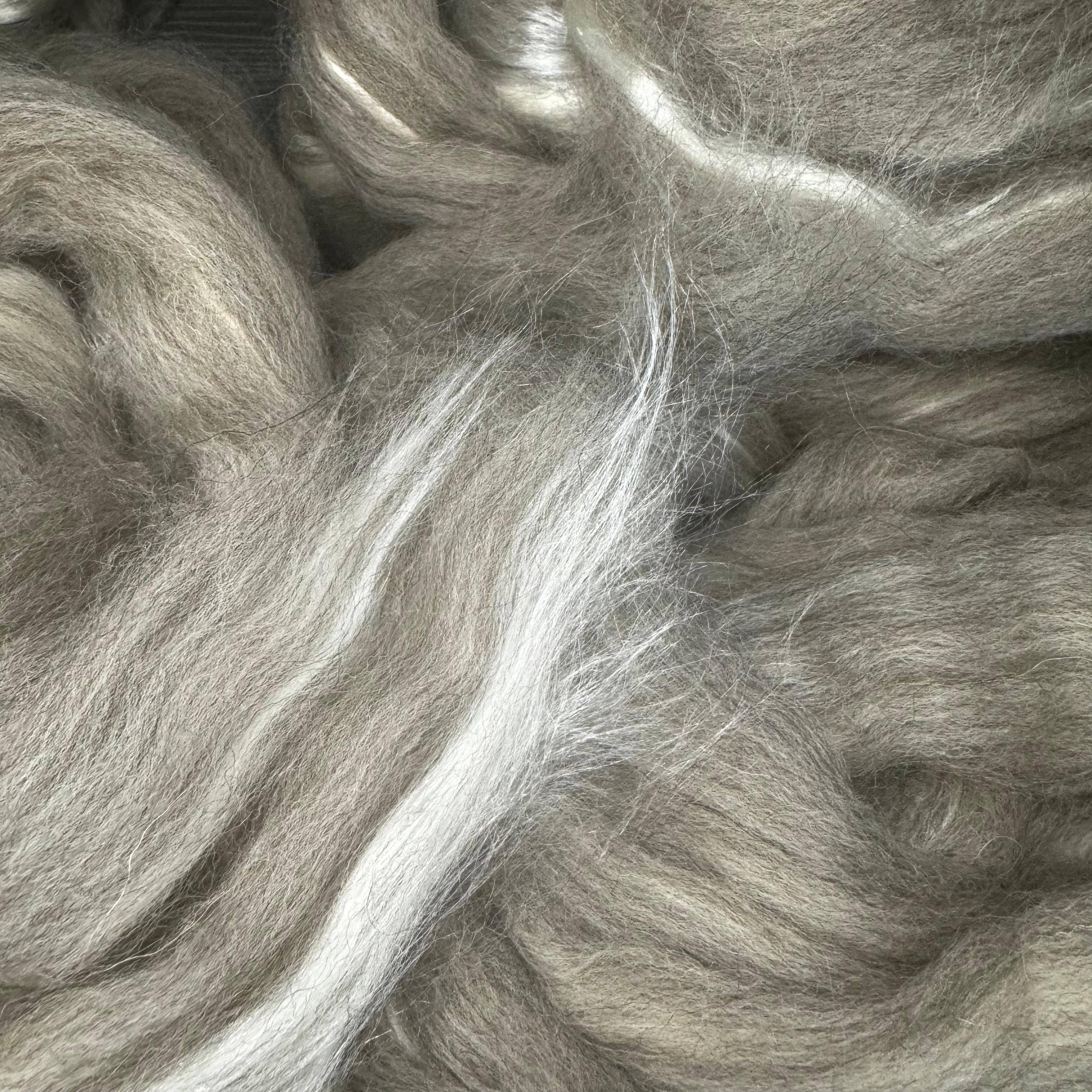 Gray Shetland / Tussah Silk