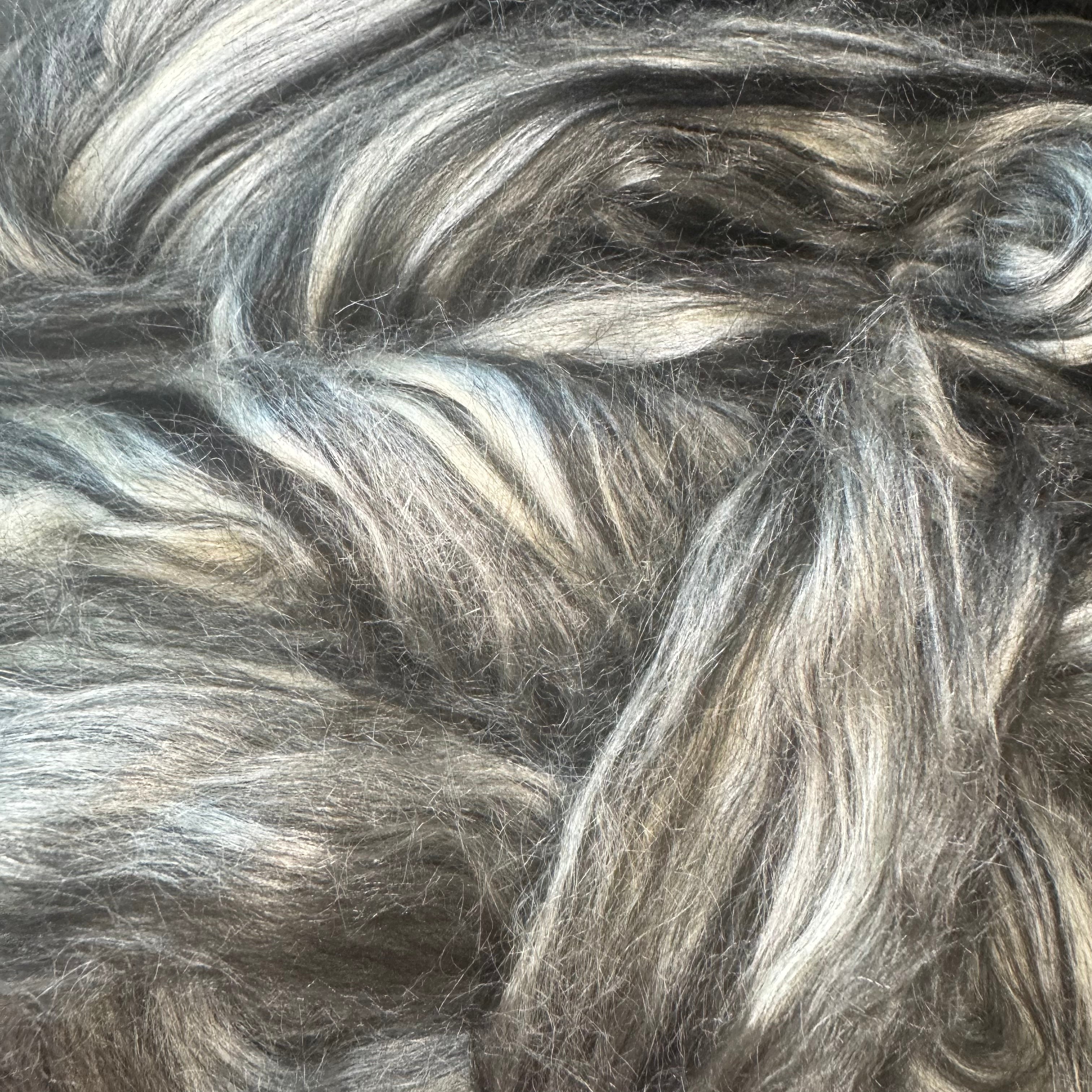 Black Alpaca / Tussah Silk