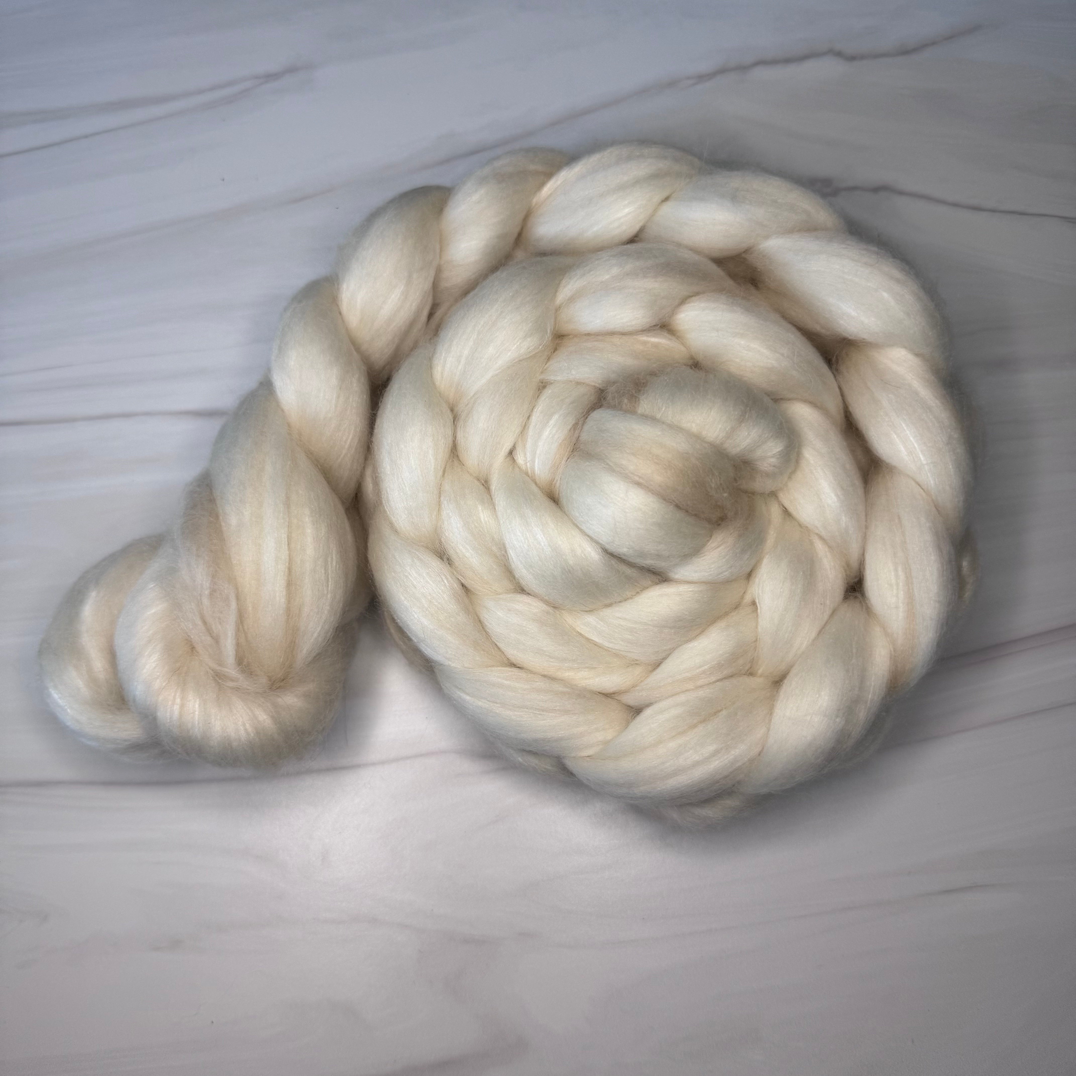 Polwarth / Camel / Mulberry Silk