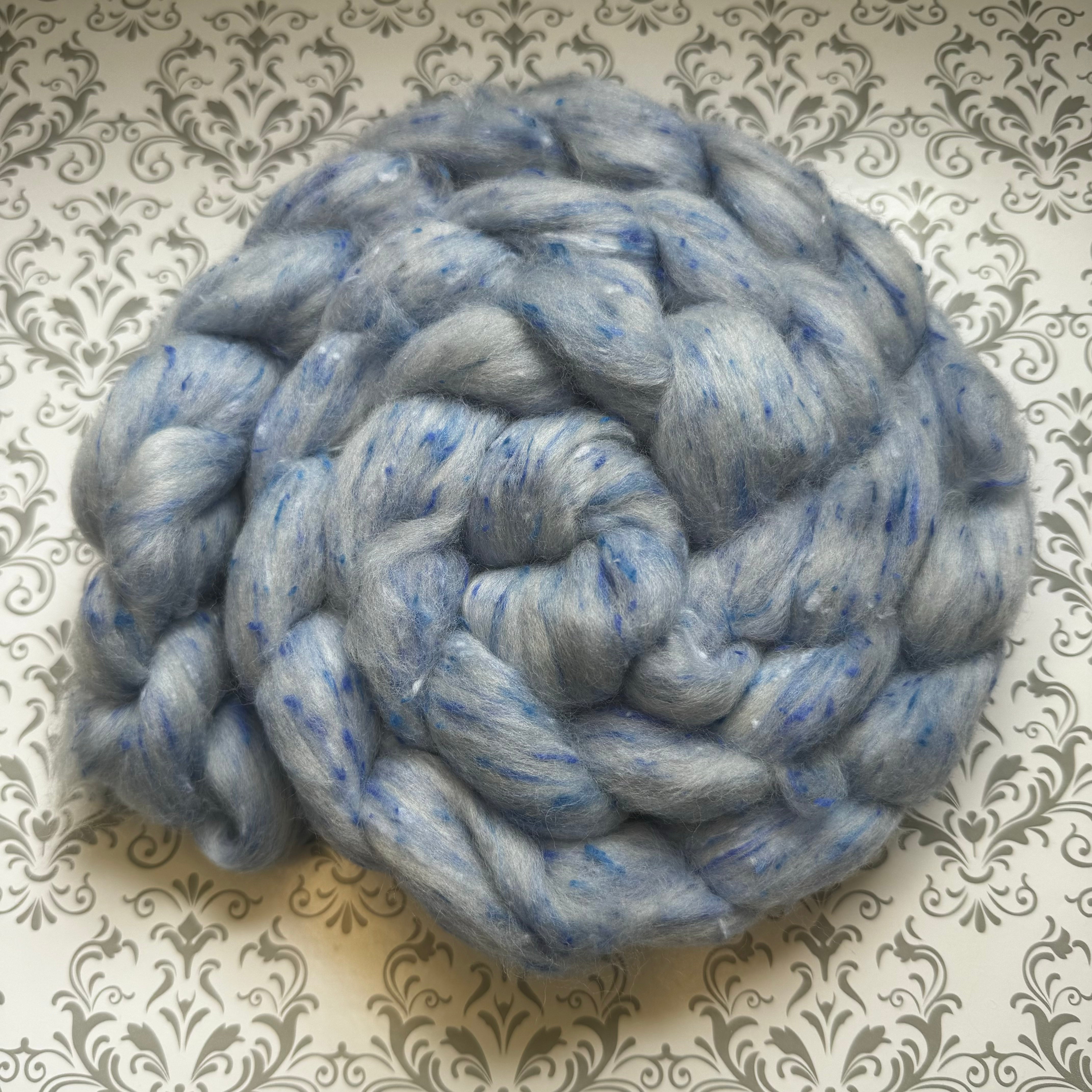 Tea Cup Blue Tweed